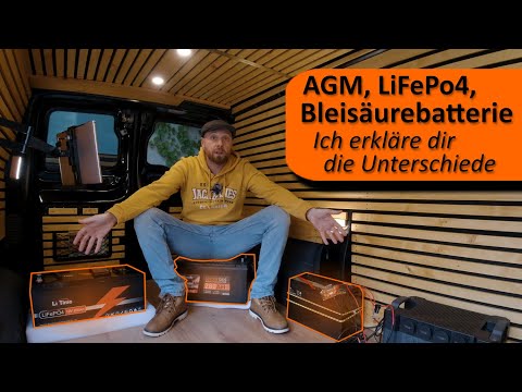 AGM, LiFePo4, Bleisäurebatterie - Ich erkläre die Unterschiede / Solarbatterievergleich