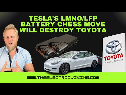 Tesla's LMNO/LFP battery chess move will destroy Toyota