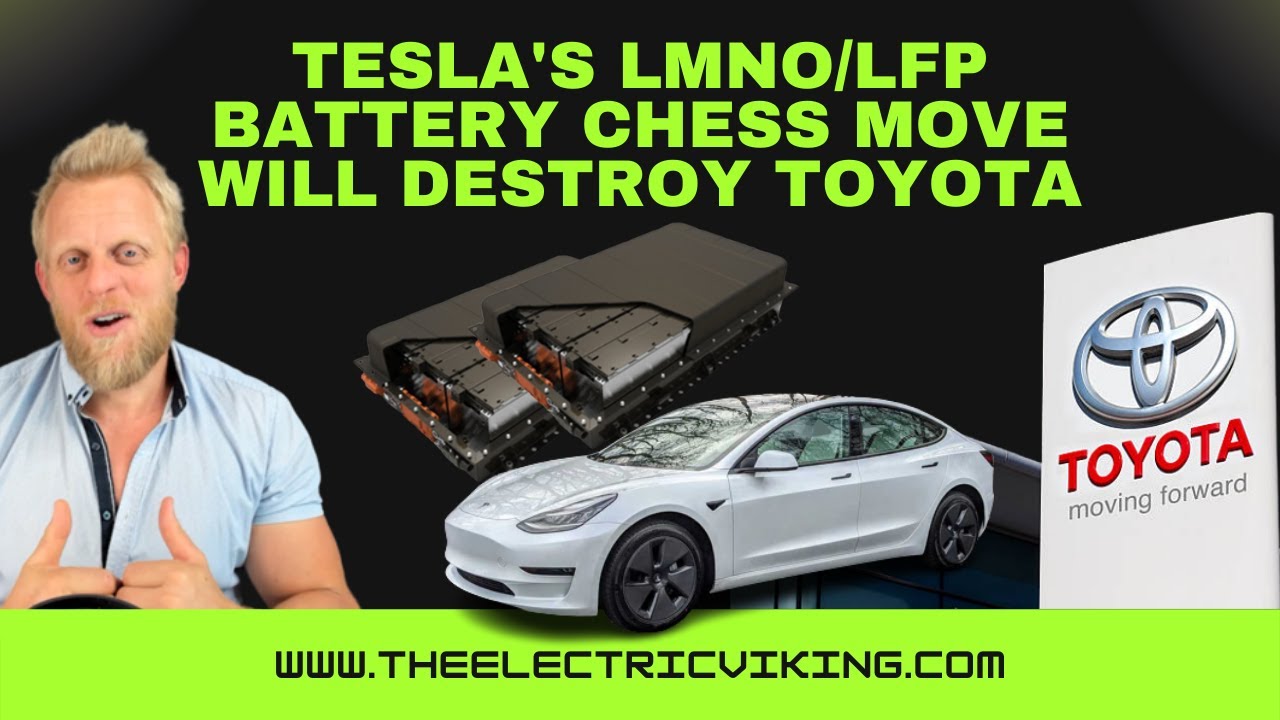 <h1 class=title>Tesla's LMNO/LFP battery chess move will destroy Toyota</h1>