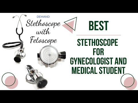 Brass demand stethoscope with fetoscope, for hospital, tunab...