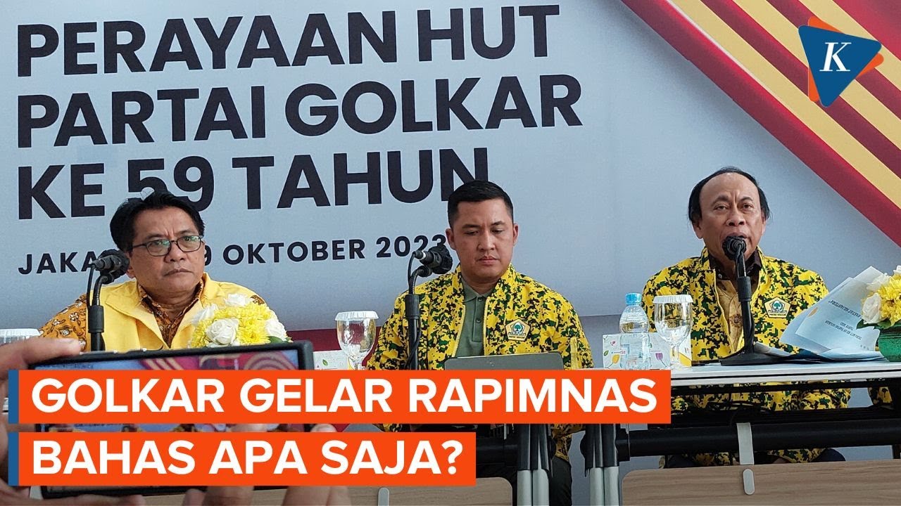 Golkar Beberkan Pembahasan Rapimnas, Bahas Cawapres Prabowo?