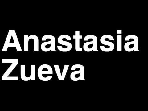 How to Pronounce Anastasia Zueva Russia Silver Medal 200m Backstroke London 2012 Olympics Video