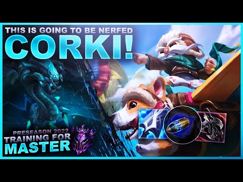 CORKI'S NEW BUILD IS GOING TO BE NERFED! - Training for Master | League of Legends