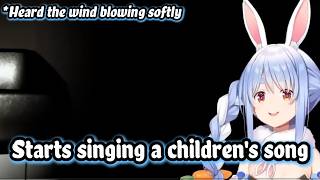 Pekora Got Scared and Started Singing a Children’s Song