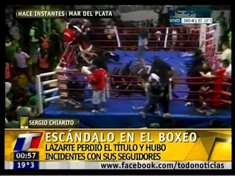 Escándalo en la pelea entre Luis Lazarte y Jhonriel Casimero