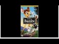 Opening To Bambi Special Edition 2005 VHS