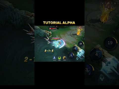 ALPHA combo tutorial #mobilelegends #mlbb #tutorial #mlbbcreatorcamp