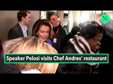 Pelosi Visits Jose Andres's Restaurant
