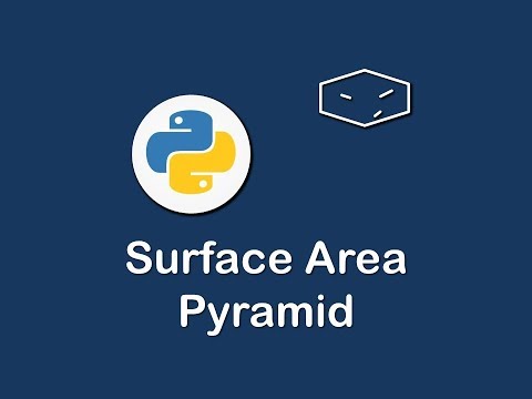 surface area of pyramid in python 