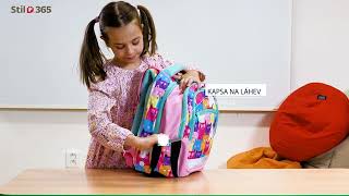 Školní batoh Stil Junior Kittens, který roste s dítětem, odhlehčený a certifikovaný