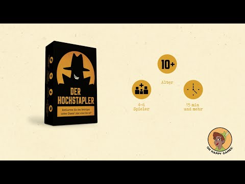 Der Hochstapler - Können Sie ihn entlarven? Bluff, Kreativität, Wortspiele und Verdächtigungen! 🕵