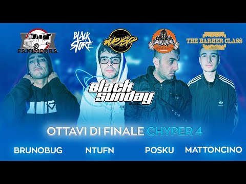 BRUNO BUG vs NTUFN vs POSKU vs MATTONCINO (Ottavi di Finale, Cypher 4) - 2ª TAPPA BLACK SUNDAY