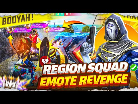 Chhapri Region Squad Emote Revange 🗿| Grandmaster Region Top 1 Pushing 