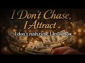 I Don T Chase I Attract Affirmation Club Lyrics Video Manifestation Music Rise Your Frequency