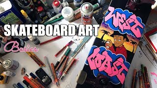 Paint Your Skateboard Graffiti Style - (Feat. Molotow Markers)