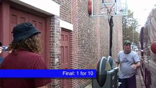 Weird Al Yankovic shoots free throws