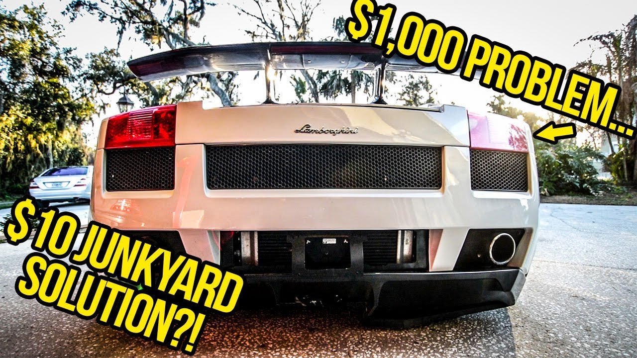 I Fixed My Cheap Lamborghini With Parts I Found In The JUNKYARD