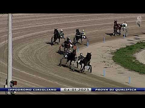 Aversa trotto 4 Gennaio 2023 - Prova di qualifica