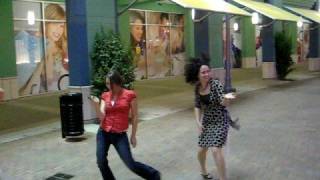 Jessica Wright dancing like a wild woman