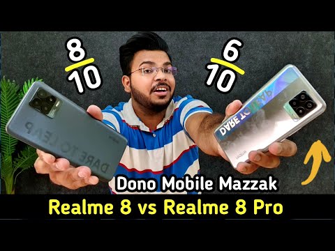 Realme 8 vs Realme 8 PRO in hindi | PUBG Test ,Camera , speed test & More | Best kon ??