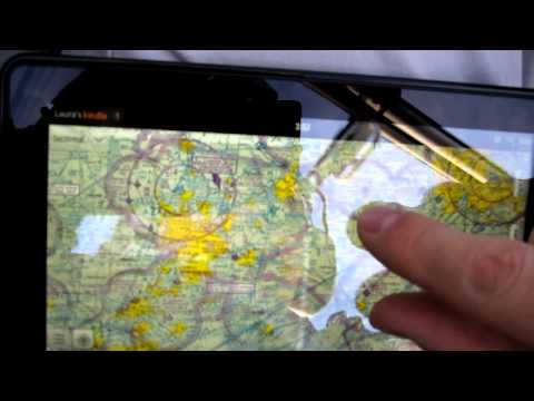 AviationMaps on Kindle Fire with TetherGPS