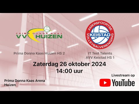 Huizen HS 2 - AVV Keistad HS 1, Volleybal Nationale Beker Heren 2e Ronde