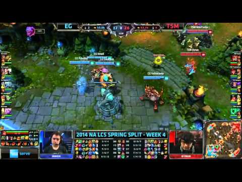 Dyrus the super tank EG vs TSM NA LCS Week 4 Season 4 Spring Split 2014