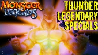 Monster Legends | All Thunder Legendary Monsters Special Skills | Ultimate Attacks