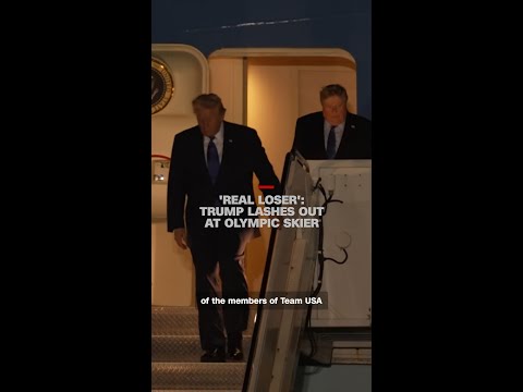 'Real loser': Trump lashes out at Olympic skier