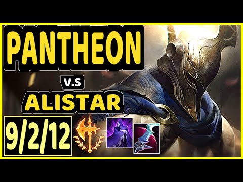 PANTHEON vs ALISTAR - 9/2/12 KDA BOTTOM SUPPORT CHALLENGER GAMEPLAY - NA