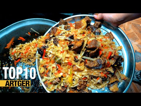 Amazing 5 Recipes of Mongolian Legendary Tsuivan Dish! Compilation!