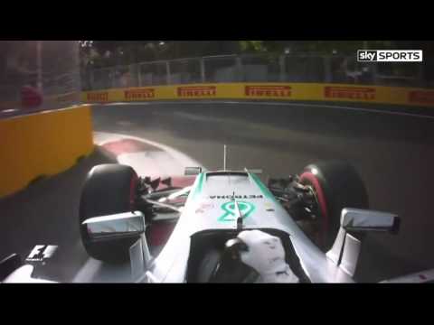 Hamilton's crash analysis in Q3 [Baku GP 2016]