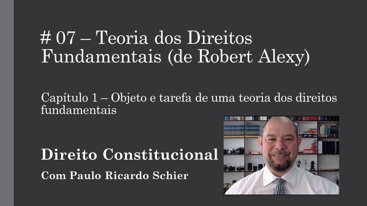 TEORIA DOS DIREITOS FUNDAMENTAIS - ROBERT ALEXY (CAPÍTULO 1)
