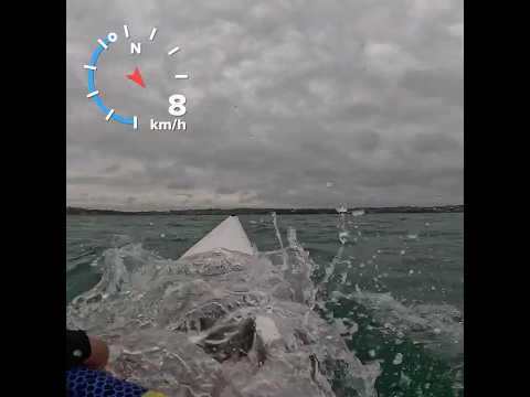 Washing machine #surfski #kayak #choppy #newzealand
