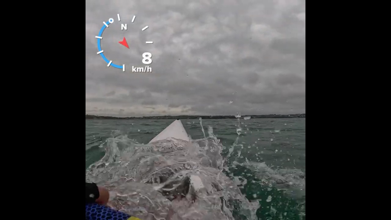 Washing machine #surfski #kayak #choppy #newzealand