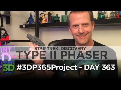 #3DP365Project – Day 363 – @startrekcbs: Discovery - Type II Phaser Prop