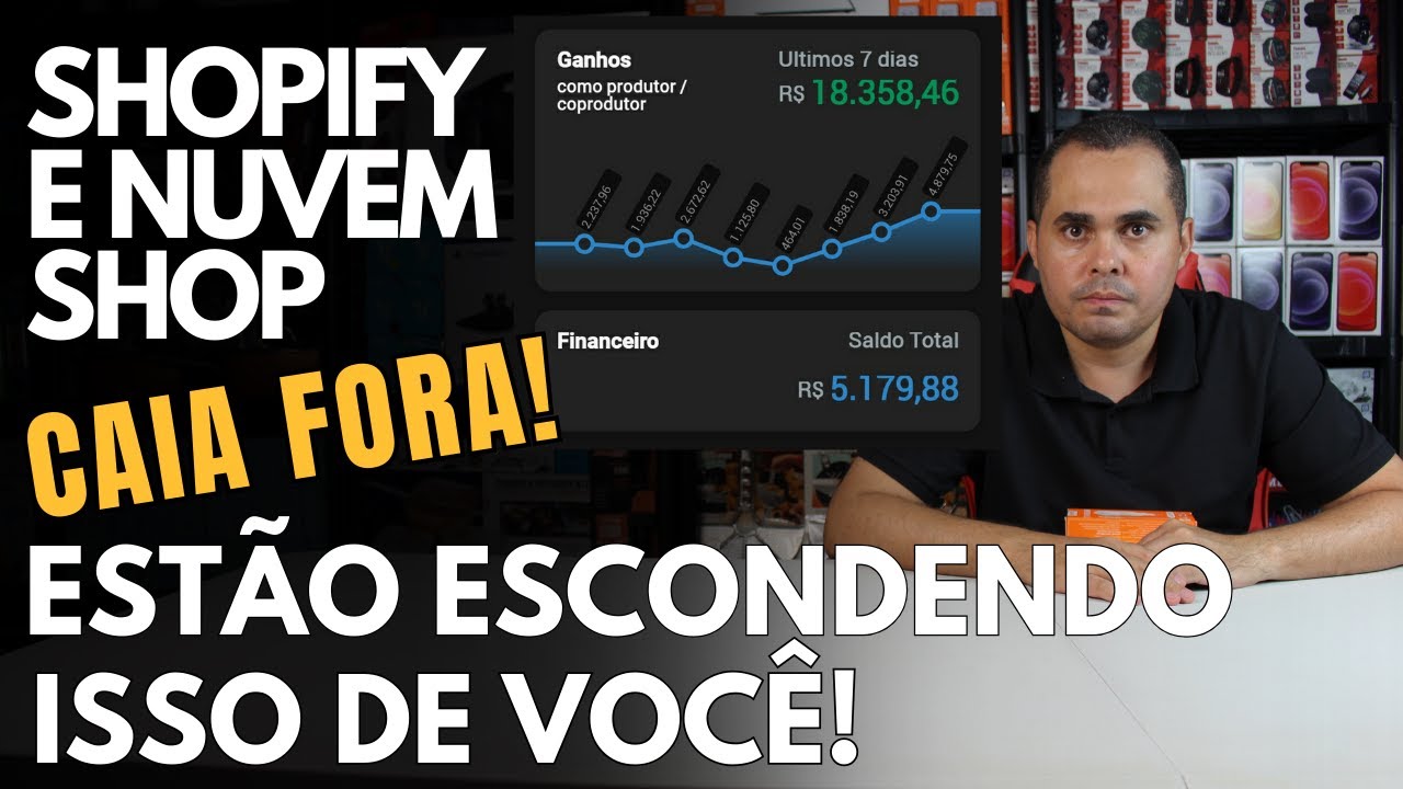 R$979,59 por mês! Loja Virtual na Shopify ou NuvemShop?Você vai perder R$$$ nas 2 se não me ouvir