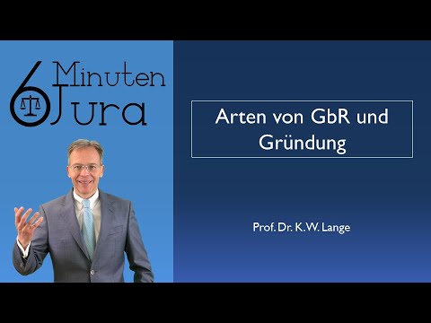 Arten von GbR und Gründung (MoPeG)