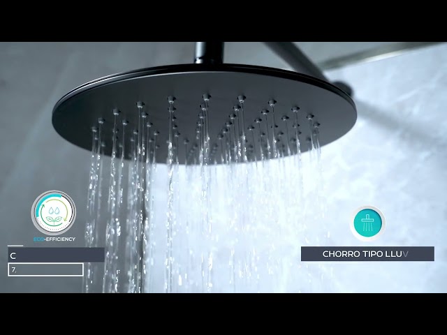 Vídeo relacionado con Kiamami Valentina Set DE Ducha Completo: ROCIADOR, Soporte DE Pared, Grupo DE Ducha Negro Mate