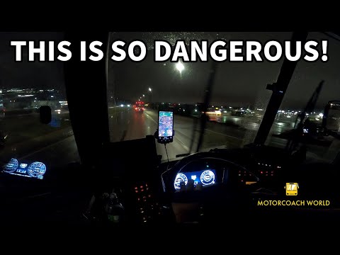 A Danger to bus drivers everywhere | Driver Fatigue | Driving through the night