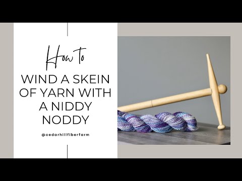 Using a Niddy Noddy to Wind a Skein of Hand Spun Yarn
