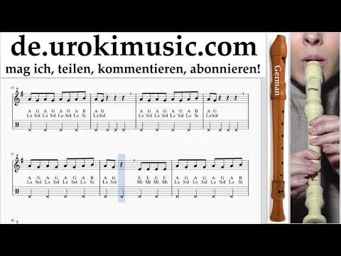 Blockflötenunterricht G. Lele Pons - Celoso Noten Lernen um-i995