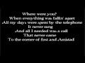 The Fray - You Found Me (lyrics) 