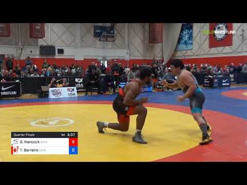 GR/GR 97 KG - QF - G'Angelo Hancock (SKWC) Vs. Thomas Rahontsiiosta Barreiro (CAN)
