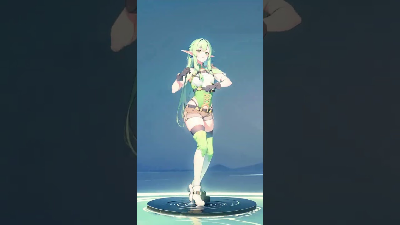 [AI Anime Dance] - High Elf Archer - Goblin Slayer  #anime #aianime #dance