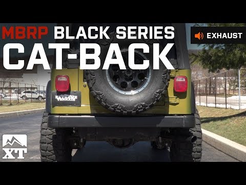 Jeep Wrangler MBRP Black Series Cat-Back Exhaust (1997-1999 TJ) Sound Clip & Install