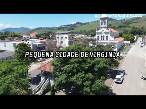 Hj o vôo com o drone foi na pequena cidade de Virgínia sul de minas gerais 
