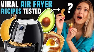 Testing Viral AIR FRYER RECIPES!! What's worth making!?