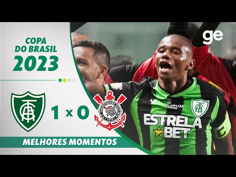 Gols e lances de América-MG x Corinthians