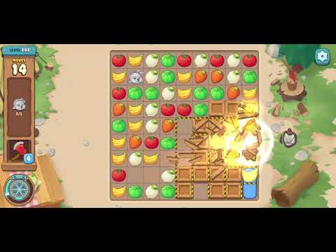 We Bare Bears Match3 Repairs Level 203 - No Boosters